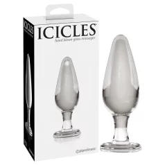   Icicles No. 26 - κωνικό, γυάλινο πρωκτικό βύσμα (διάφανο)