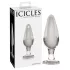 Icicles No. 26 - κωνικό, γυάλινο πρωκτικό βύσμα (διάφανο)