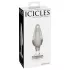 Icicles No. 26 - κωνικό, γυάλινο πρωκτικό βύσμα (διάφανο)