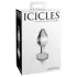 Icicles No. 44 - πρωκτικό βύσμα κωνικό - γυαλί διαφανές