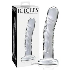  Icicles No. 62 - γυάλινος δονητής πέους (διάφανο)