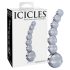 Icicles No. 66 - καμπυλωτός, σφαιρικός, γυάλινο dildo (διαφανές)