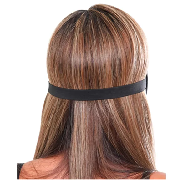 Fetish Deluxe Fantasy - μάσκα ματιών φαρδιά, απαλή - μαύρο