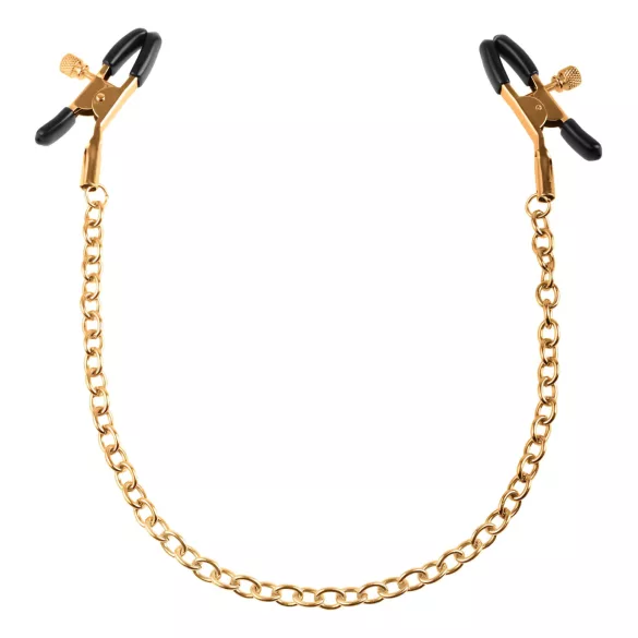 Pipedream Fetish Fantasy Gold - κλιπ θηλής - χρυσό - sex παιχνίδι