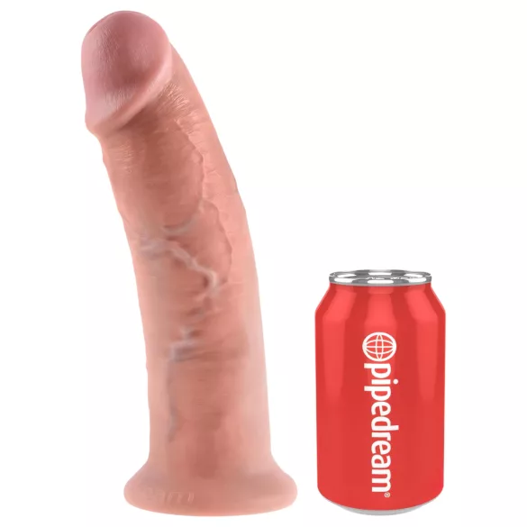 King Cock - δονητής με βεντούζα - 25cm - φυσικό χρώμα