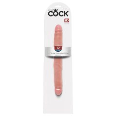   Ρεαλιστικό διπλό dildo, 31cm - φυσικό χρώμα