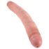 Ρεαλιστικό διπλό dildo, 31cm - φυσικό χρώμα