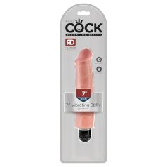   King Cock 7 Stiffy - αδιάβροχος ρεαλιστικός δονητής (18εκ) - φυσικό