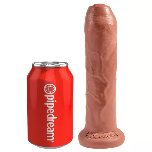 King Cock - ρεαλιστικό δονητής - σκούρο φυσικό - 18cm