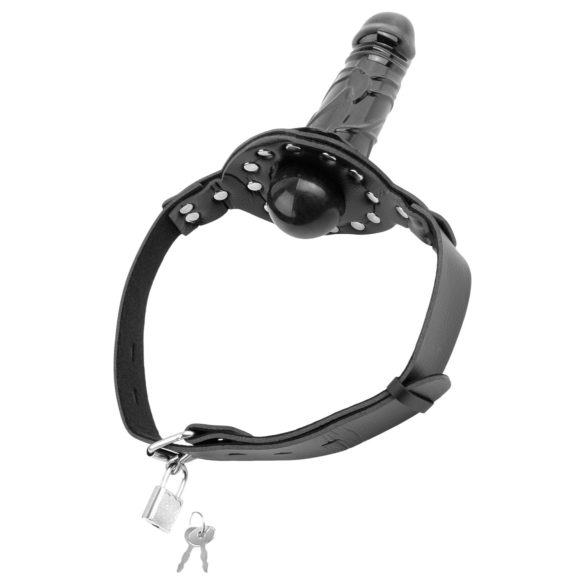 Fetish Fantasy - σφιγκτήρας στόματος με δονητή - μαύρο