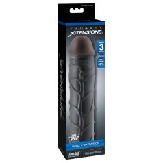   X-TENSION Mega 3 - ρεαλιστική επένδυση πέους (22,8cm) - μαύρο