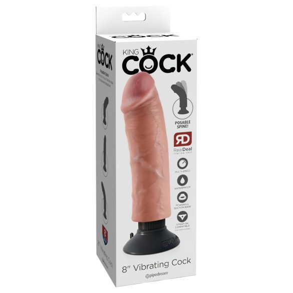 King Cock 8 - ευέλικτος, ρεαλιστικός δονητής (25cm)