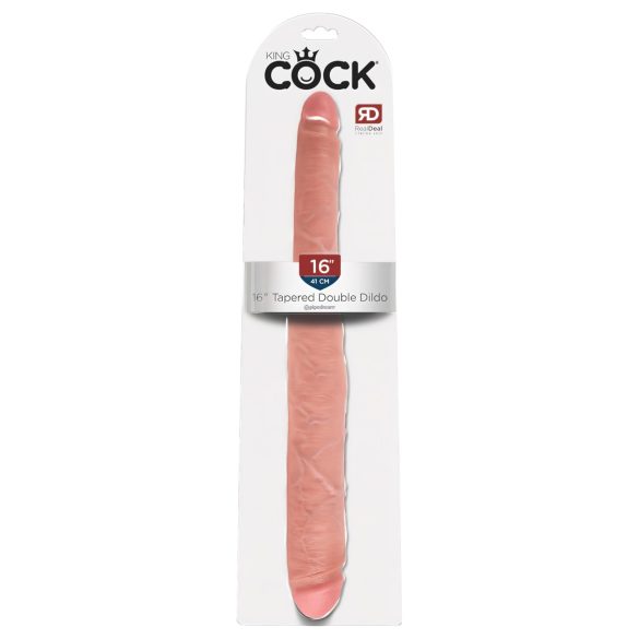 King Cock 16 Tapered - ρεαλιστικό διπλό ομοίωμα (41cm) - φυσικό
