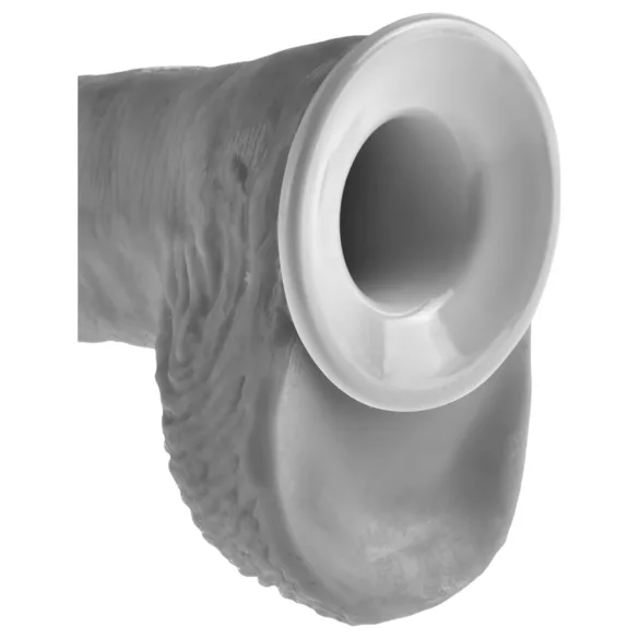 King Cock - strap-on δονητής με κούφια βάση 25cm - για ζευγάρια