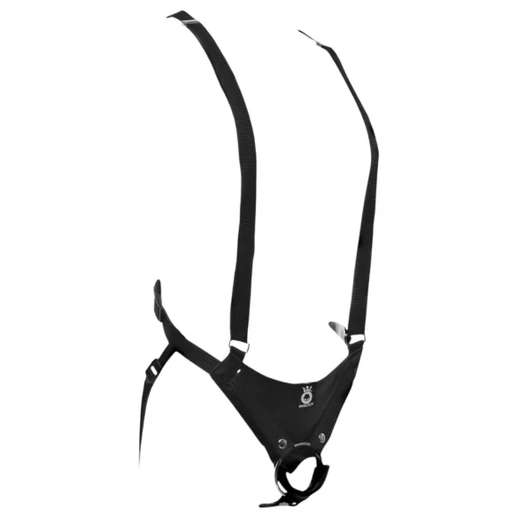 King Cock - strap-on δονητής με κούφια βάση 25cm - για ζευγάρια