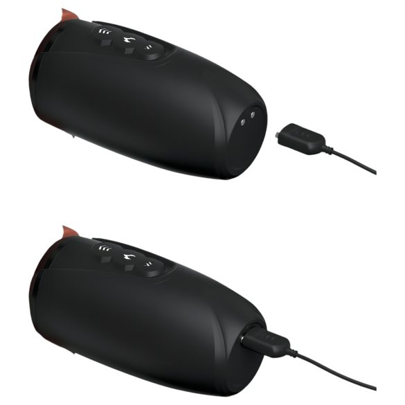 King Cock Plus 7,5 - Δονητής με ραγιστήρες (καφέ)