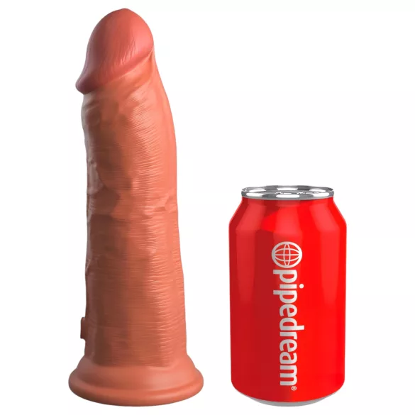 King Cock Elite 8 - ρεαλιστικός δονητής 20cm - σκούρο φυσικό χρώμα