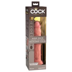   King Cock Elite 9 - μοχλός με βεντούζα 23cm - φυσικό όψη