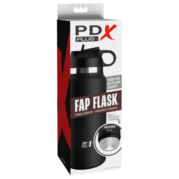 PDX - Fap Flask Thrill Seeker - αυνανιστής σε παγούρι (μαύρο)