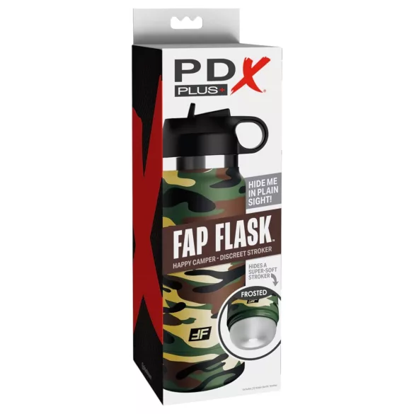 PDX - Fap Flask Happy Camper - αυνανιστής σε παγούρι (πράσινο-μαύρο)