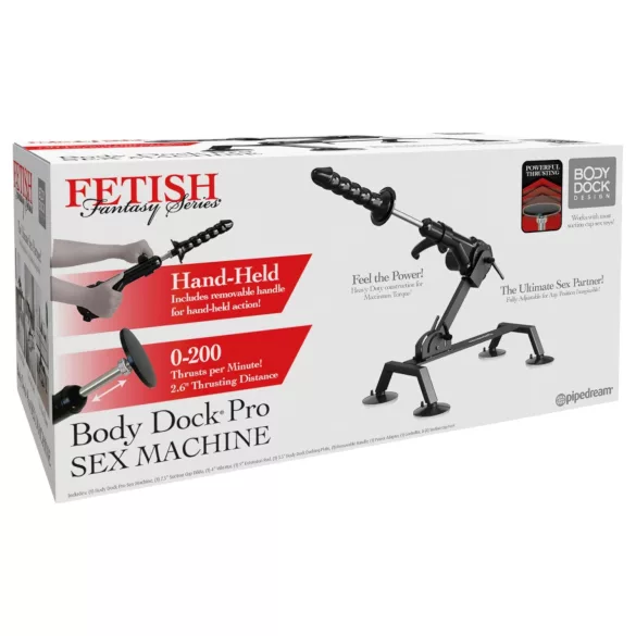 Fetish Body Dock Pro - σεξ μηχανή - μαύρο