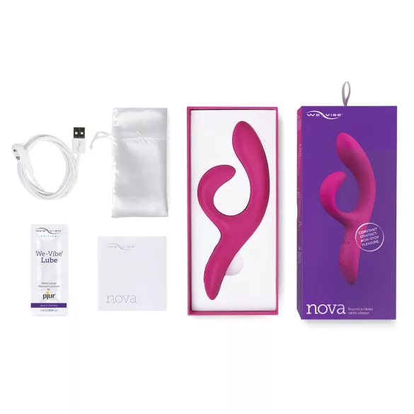 We-Vibe Nova 2 - Εύκαμπτος δονητής με κλειτοριδικό βραχίονα με έλεγχο μέσω εφαρμογής (μωβ)