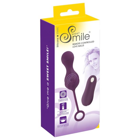 SMILE RC Love Balls - ασύρματο δονούμενο αυγό (μωβ)