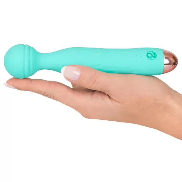 Cuties Mini Wand - επαναφορτιζόμενο, αδιάβροχο δονητής μασάζ (πράσινο)