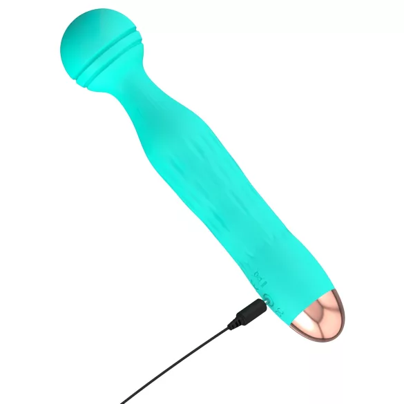 Cuties Mini Wand - επαναφορτιζόμενο, αδιάβροχο δονητής μασάζ (πράσινο)