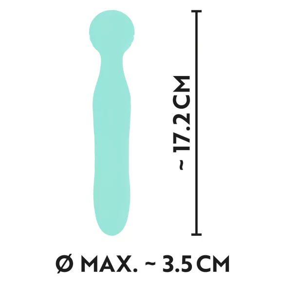 Cuties Mini Wand - επαναφορτιζόμενο, αδιάβροχο δονητής μασάζ (πράσινο)