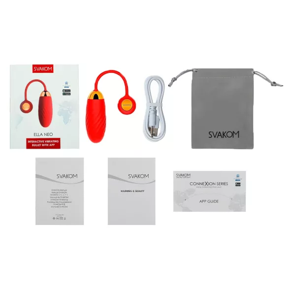 Svakom Ella Neo - έξυπνο δονητικό αυγό - κόκκινο
