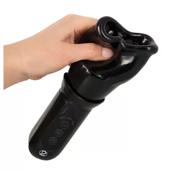 STROKER - ανδρικός περιστρεφόμενος masturbator επαναφορτιζόμενος - μαύρο