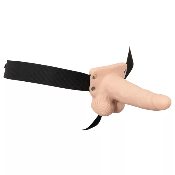 You2Toys - strap-on ομοίωμα με δόνηση - κοίλο - φυσικό χρώμα