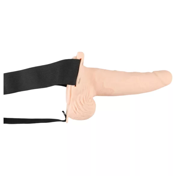 You2Toys - strap-on ομοίωμα με δόνηση - κοίλο - φυσικό χρώμα