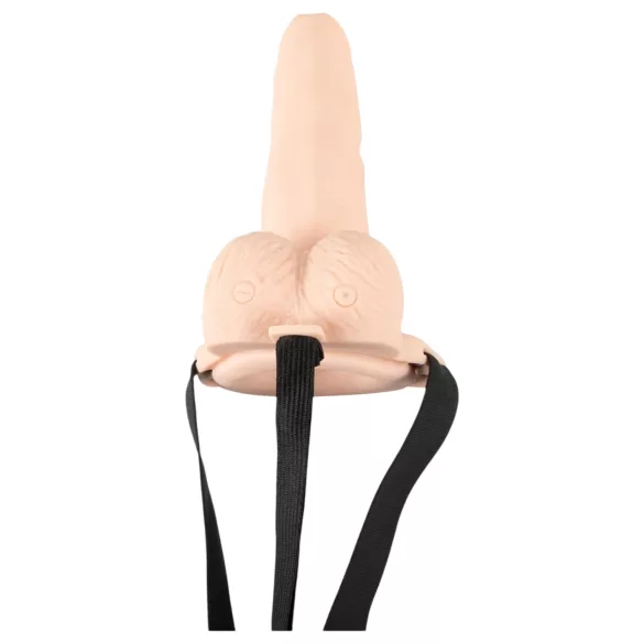 You2Toys - strap-on ομοίωμα με δόνηση - κοίλο - φυσικό χρώμα