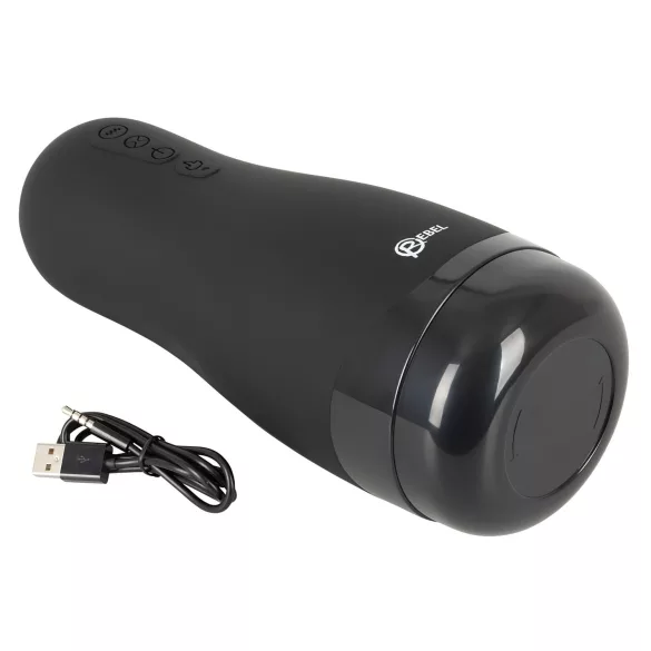 Rebel - ανδρικός masturbator - 3 λειτουργίες, θερμαινόμενος, επαναφορτιζόμενος