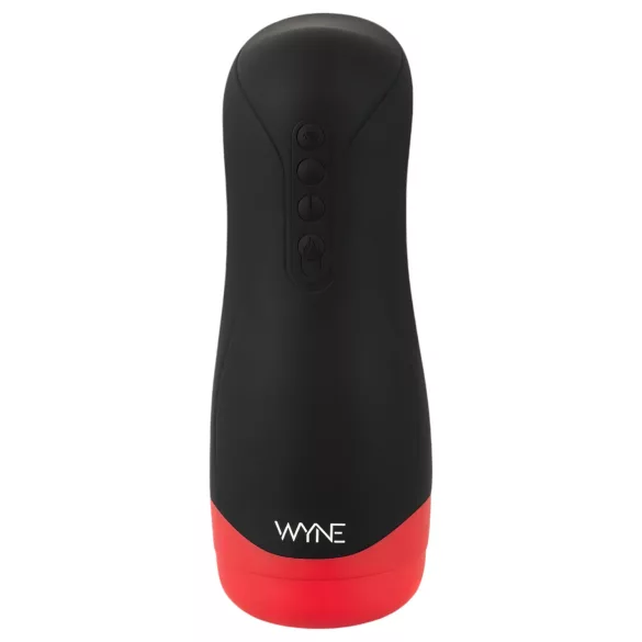 WYNE 01 - ανδρικός masturbator με δόνηση, αναρρόφηση, θέρμανση - μαύρος