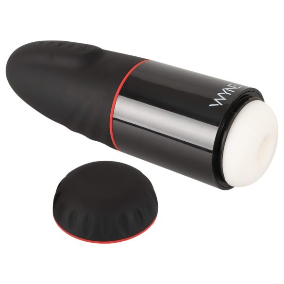 WYNE 02 - Rechargeable, Vibrating-Suction Masturbator (Μαύρο-Λευκό)