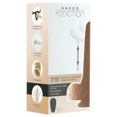   Naked Addiction Thrusting 7,5 - φυσικό δονητής κρούσης (19εκ)