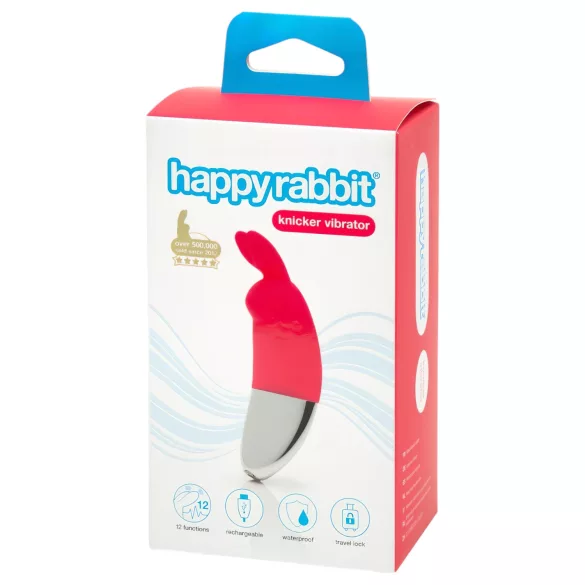 Happyrabbit - δονητής κλειτορίδας επαναφορτιζόμενος - κόκκινο
