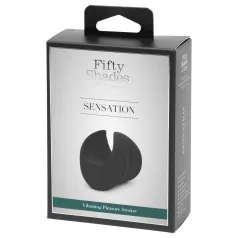  Fifty Shades of Grey - δονούμενος δακτύλιος πέους - μασάζάρισμα βαλάνου - μαύρο
