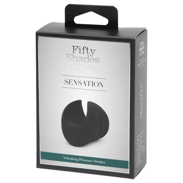 Fifty Shades of Grey - δονούμενος δακτύλιος πέους - μασάζάρισμα βαλάνου - μαύρο