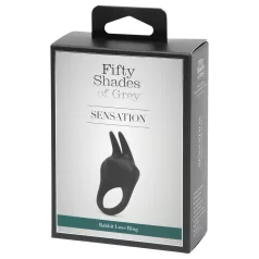   Fifty Shades of Grey - δαχτυλίδι πέους δόνησης κλειτορίδας - σιλικόνη μαύρο