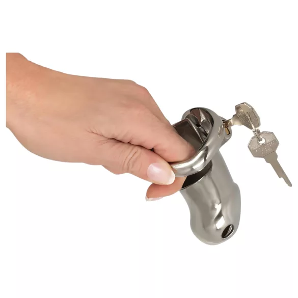 Fetish - ανδρικό κλουβί πέους - μεταλλικό - ασημί