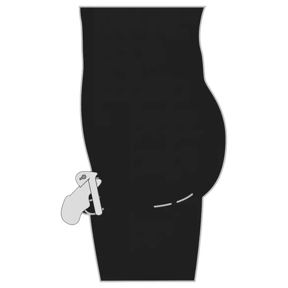 Fetish - ανδρικό κλουβί πέους - μεταλλικό - ασημί