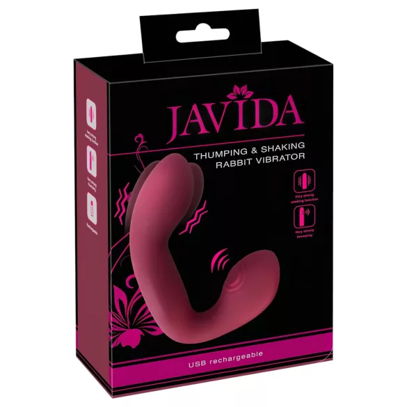 Javida Thumping - παλλόμενος δονητής για G-σημείο & κλειτορίδα (κόκκινος)