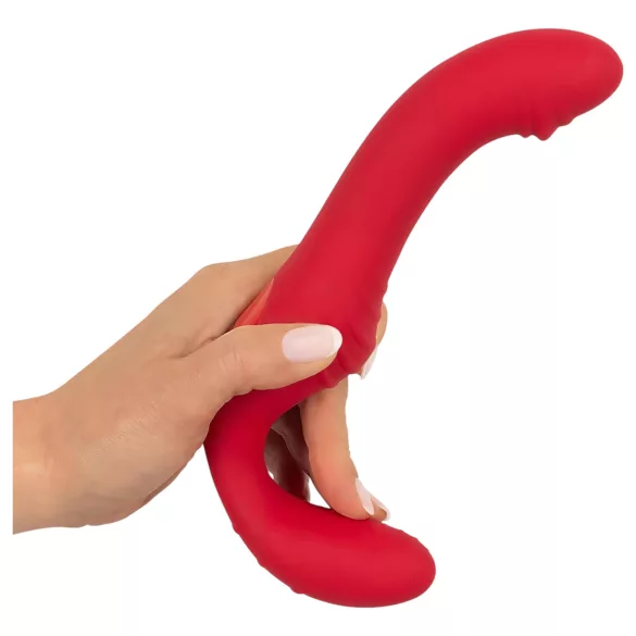 You2Toys - διπλός strapless δονητής με τηλεχειριστήριο - κόκκινο