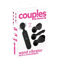   Couples Choice - δονητής ζευγαριών με θέρμανση & επαναφορτιζόμενος - μαύρο