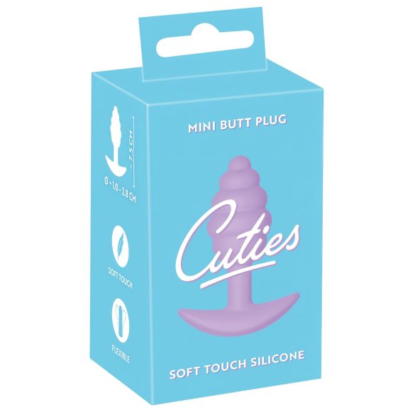 Cuties Mini Butt Plug - σιλικόνη πρωκτική τάπα - μοβ (2,8cm)