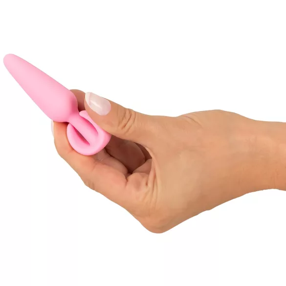Cuties Mini Butt Plug - σιλικονούχο πρωκτικό βύσμα (ροζ, 2,1 cm)
